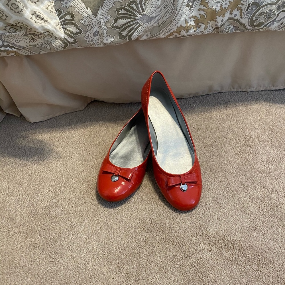 Coach Ballet Flats in Red